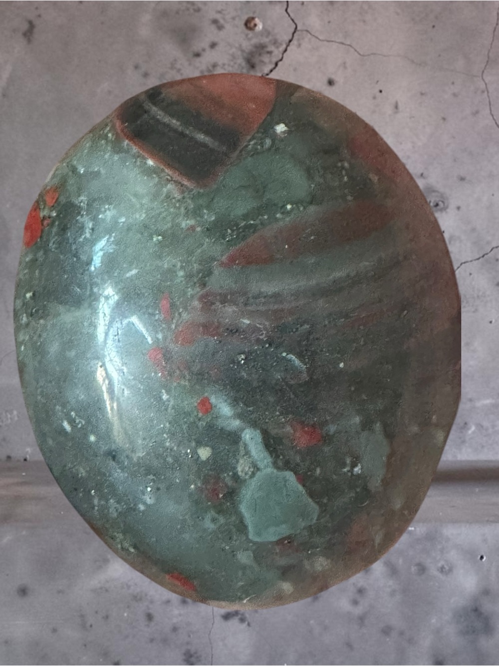 African Bloodstone Crystal Palmstone